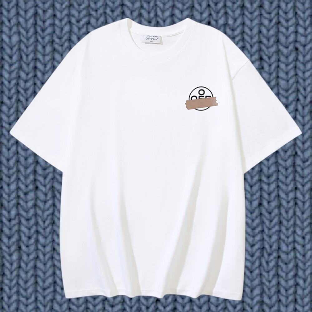 Off-white men's white short sleeve T-shirt